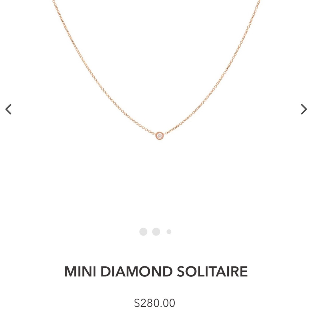 Bychari Mini Diamond Solitaire Necklace